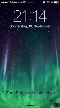 iOS 7 Hintergrundbild